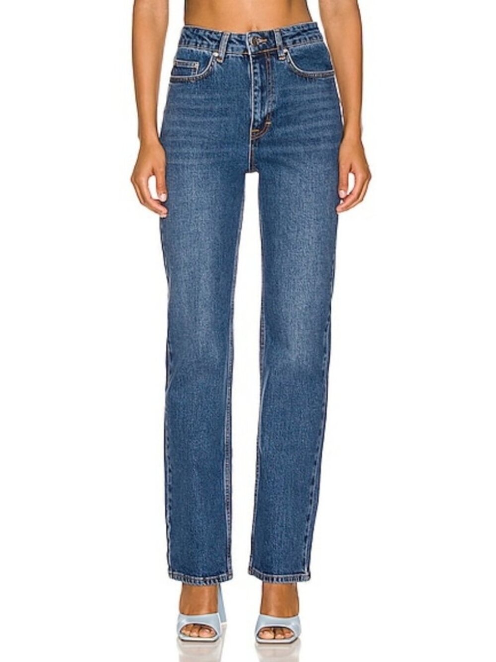 Remain Birger Christensen Lynn Straight Jeans in Campanula Blue